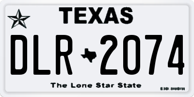 TX license plate DLR2074