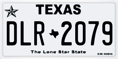 TX license plate DLR2079