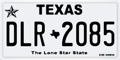 TX license plate DLR2085