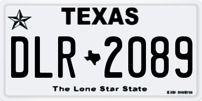 TX license plate DLR2089