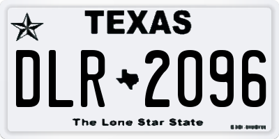 TX license plate DLR2096