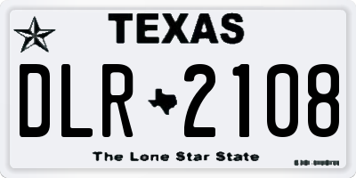 TX license plate DLR2108