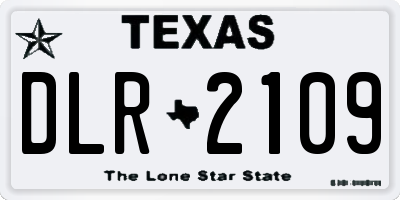 TX license plate DLR2109