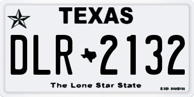 TX license plate DLR2132