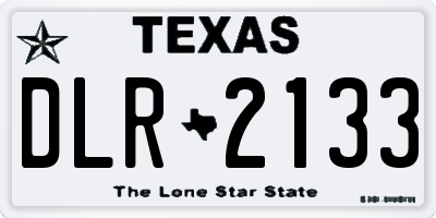 TX license plate DLR2133