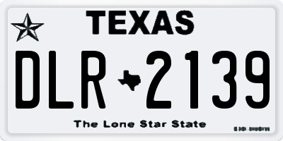 TX license plate DLR2139