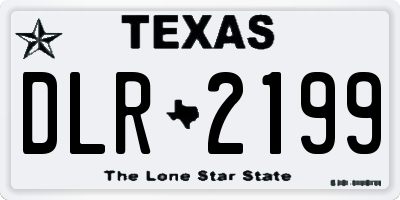 TX license plate DLR2199