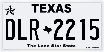 TX license plate DLR2215