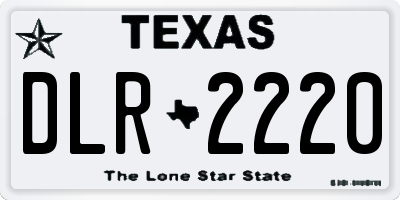 TX license plate DLR2220