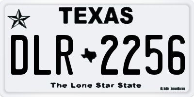 TX license plate DLR2256