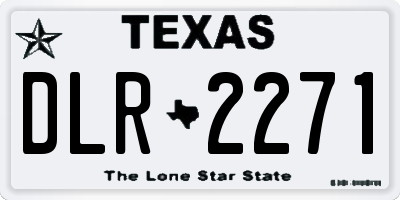 TX license plate DLR2271