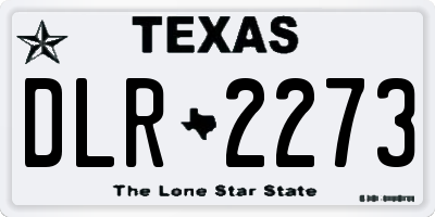 TX license plate DLR2273