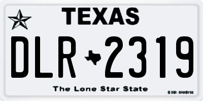 TX license plate DLR2319