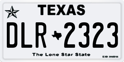 TX license plate DLR2323