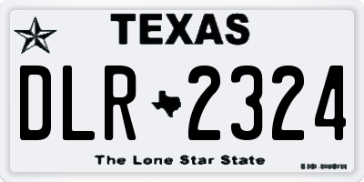 TX license plate DLR2324