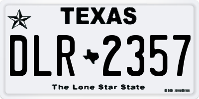 TX license plate DLR2357