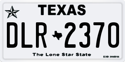TX license plate DLR2370