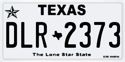 TX license plate DLR2373