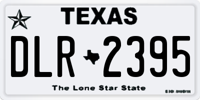 TX license plate DLR2395