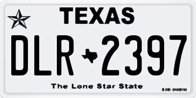 TX license plate DLR2397