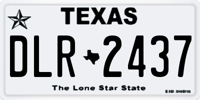 TX license plate DLR2437