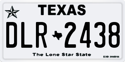 TX license plate DLR2438
