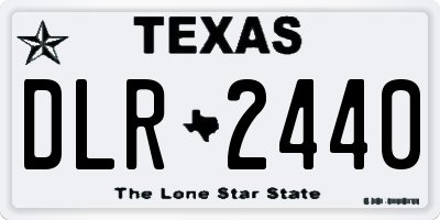TX license plate DLR2440