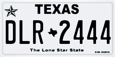TX license plate DLR2444