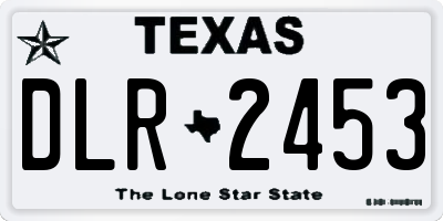 TX license plate DLR2453