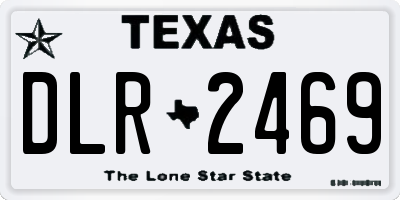 TX license plate DLR2469