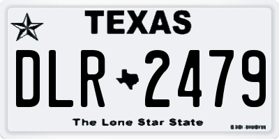 TX license plate DLR2479