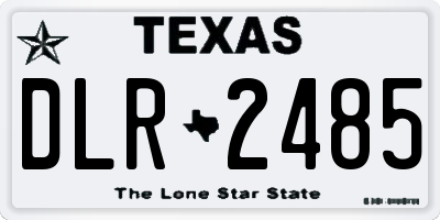 TX license plate DLR2485