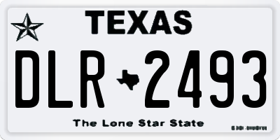 TX license plate DLR2493