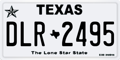 TX license plate DLR2495