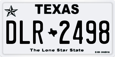 TX license plate DLR2498
