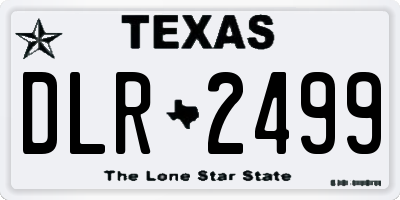 TX license plate DLR2499