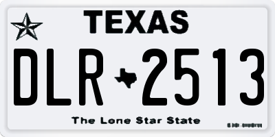 TX license plate DLR2513