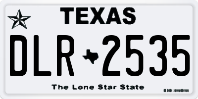 TX license plate DLR2535