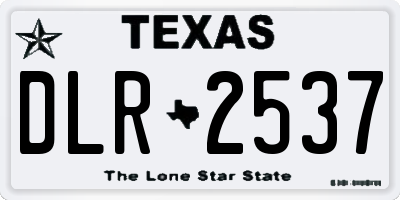 TX license plate DLR2537