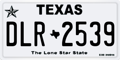 TX license plate DLR2539
