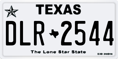 TX license plate DLR2544