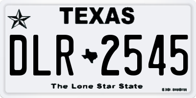 TX license plate DLR2545