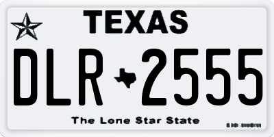 TX license plate DLR2555