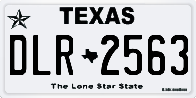 TX license plate DLR2563