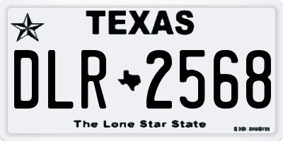 TX license plate DLR2568