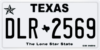 TX license plate DLR2569