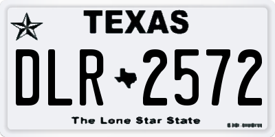 TX license plate DLR2572