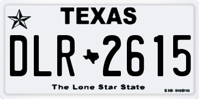 TX license plate DLR2615