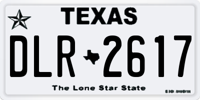 TX license plate DLR2617