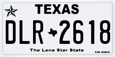 TX license plate DLR2618